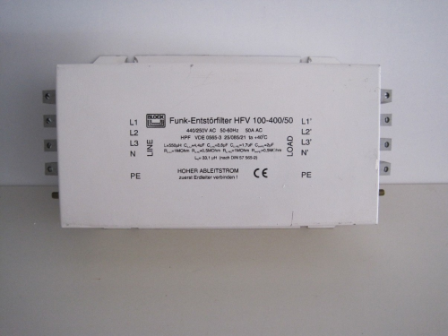 BLOCK Filter Entstoerfilter HFV 100-400 / 100