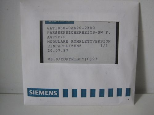 SIEMENS Software 6AT1 860-0AA20-2XA0